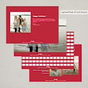 "Indeed" - Holiday Cards in Peppermint by Kristen Knechtel - Back of Card Options