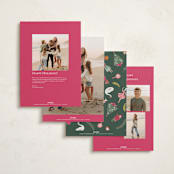 "Nutcracker dance" - Holiday Cards in Berry by Sarah Knight - Back of Card Options