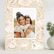 "Pear Tree" - Holiday Cards in Buttercream by Jenna Holcomb - Front