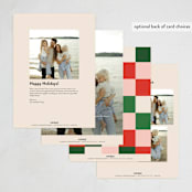 "Cubes" - Holiday Cards in Cream by Iveta Angelova - Back of Card Options