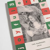 "Cubes" - Holiday Cards in Cream by Iveta Angelova - Detail