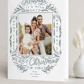 "Many Times Many Ways" - Holiday Cards in Slate by Alethea and Ruth - Folded Card