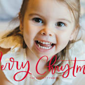 "Modern Merry Greeting" - Holiday Cards in Apple by Kristen Smith - Detail