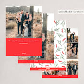 "Nature & Blessings" - Holiday Cards in Crimson by Susan Moyal - Back of Card Options
