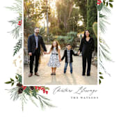 "Nature & Blessings" - Holiday Cards in Crimson by Susan Moyal - Detail