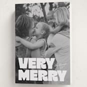 "Very Bold" - Holiday Cards in Snowflake by Jessie Steury - Folded Card