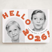 "Big Wave" - Holiday Cards in Holly Berry by silverscreen studio - Front