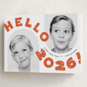 "Big Wave" - Holiday Cards in Holly Berry by silverscreen studio - Folded Card