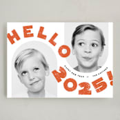 "Big Wave" - Holiday Cards in Holly Berry by silverscreen studio - Full Design