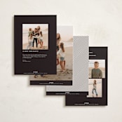 "On the Edge" - Holiday Cards in Champagne by Michelle Taylor - Back of Card Options