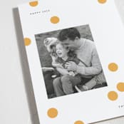 "Happy Dots" - Holiday Cards in Sunny by Sumak Studio - Detail