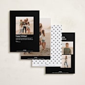 "Timeless Charm" - Holiday Cards in Ink by Lucrecia Caporale - Back of Card Options
