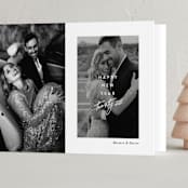 "Chic Year Ahead" - Holiday Cards in Snow by Simona Camp - Folded Card