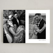 "Chic Year Ahead" - Holiday Cards in Snow by Simona Camp - Full Design