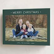 "Dotted" - Holiday Cards in Pine by Carolyn MacLaren - Folded Card