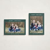 "Dotted" - Holiday Cards in Pine by Carolyn MacLaren - Photo Orientation Options