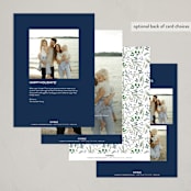 "Festive Vine" - Holiday Cards in Twilight by Susan Moyal - Back of Card Options