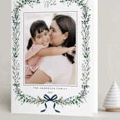 "Festive Vine" - Holiday Cards in Twilight by Susan Moyal - Folded Card