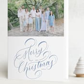 "Wonder Winterland" - Holiday Cards in Twilight by Up Up Creative - Folded Card