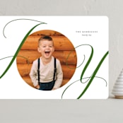 "Surrounding" - Holiday Cards in Evergreen by Jessica Williams - Front