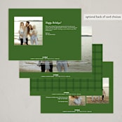 "Surrounding" - Holiday Cards in Evergreen by Jessica Williams - Back of Card Options