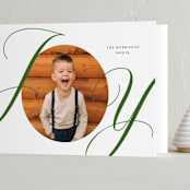 "Surrounding" - Holiday Cards in Evergreen by Jessica Williams - Folded Card