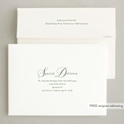 "Surrounding" - Holiday Cards in Evergreen by Jessica Williams - FREE Recipient Addressing