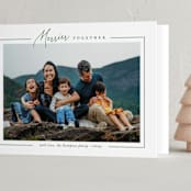 "All Merry Together" - Holiday Cards in Pine by Amy Kross - Folded Card