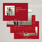 "Red" - Holiday Cards in Holly by Darryl Don Doctor - Back of Card Options