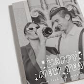 "Pizazz" - Holiday Cards in Starlight by Everett Paper Goods - Detail