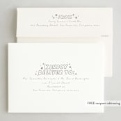 "Pizazz" - Holiday Cards in Starlight by Everett Paper Goods - FREE Recipient Addressing