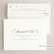 "hand written" - Holiday Cards in Mulled Wine by Anastasia Makarova - FREE Recipient Addressing