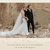 "Marrier Holidays" - Holiday Cards in Sand by Ann Gardner - Detail