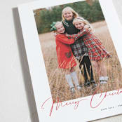 "Joyeux Noel" - Holiday Cards in Pomegranate by Benita Crandall - Detail