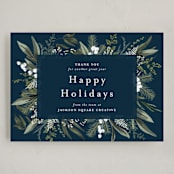 "Holiday Botanical" - Holiday Cards in Blue Spruce by Susan Moyal - Full Design
