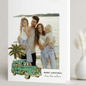 "Surfs Up" - Holiday Cards in Palm by Megan Davis - Folded Card