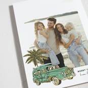"Surfs Up" - Holiday Cards in Palm by Megan Davis - Detail