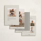 "Grid" - Holiday Cards in Ecru by Morgan Kendall - Back of Card Options