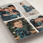 "Grid" - Holiday Cards in Ecru by Morgan Kendall - Detail