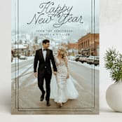 "A Classic Christmas" - Holiday Cards in Ink by Anna Elder - Front