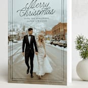 "A Classic Christmas" - Holiday Cards in Ink by Anna Elder - Folded Card