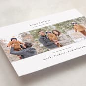 "modern minimalist" - Holiday Cards in Crisp Snow by Kate Ross - Detail