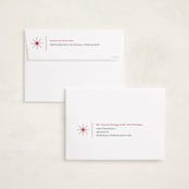 "modern minimalist" - Holiday Cards in Crisp Snow by Kate Ross - FREE Recipient Addressing