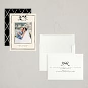 "Christmas Coquette" - Holiday Cards in Licorice by Ekko Studio - Assembled