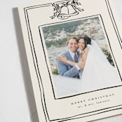 "Christmas Coquette" - Holiday Cards in Licorice by Ekko Studio - Detail