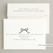 "Christmas Coquette" - Holiday Cards in Licorice by Ekko Studio - FREE Recipient Addressing