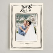 "Christmas Coquette" - Holiday Cards in Licorice by Ekko Studio - Full Design