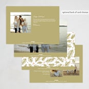 "Travel Greetings" - Holiday Cards in Coconut by Meggy Masters - Back of Card Options