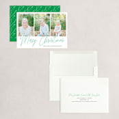 "hand-written holiday message" - Holiday Cards in Pine by Alexandra Dzh - Assembled