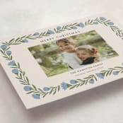 "wreath wrap" - Holiday Cards in Blue Spruce by Jen Owens - Detail